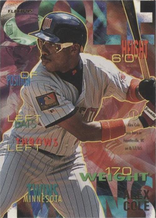 Fleer 1995 - Alex Cole #198