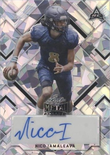 2022 Leaf Metal Draft Nico Iamaleava #BA-NI1
