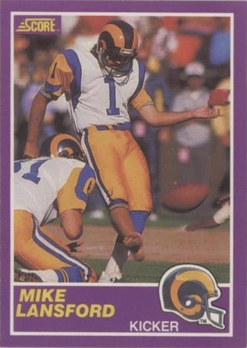 1989 Score Supplemental Mike Lansford #344S