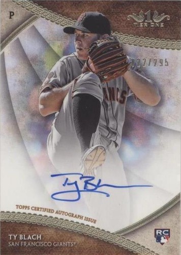 2017 Topps Tier One - Ty Blach #BOA-TB