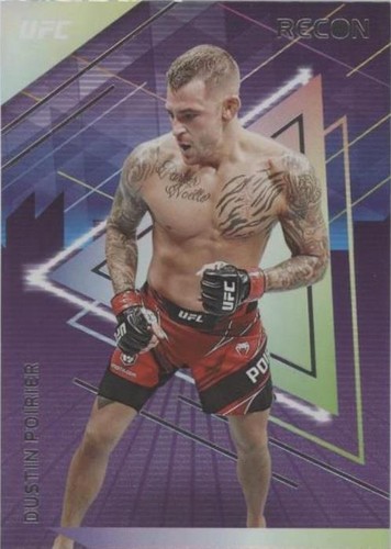 2022 Panini DUSTIN POIRIER Signed UFC Fighting on Card Auto