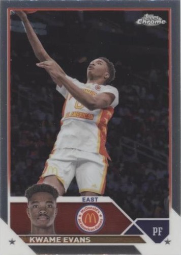 2023 Topps Chrome McDonald's All American - Kj Evans #6