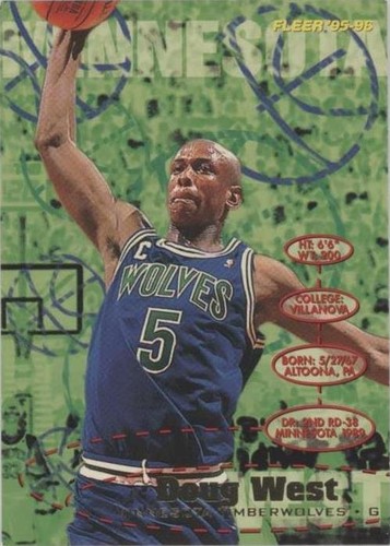1995-96 Fleer - Doug West #111