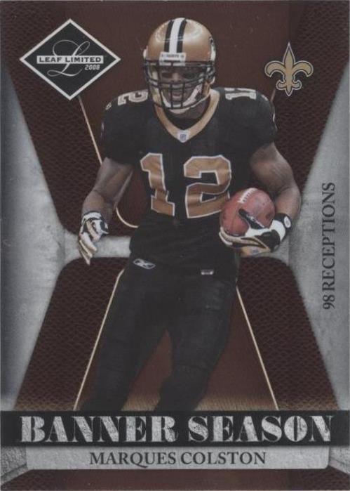 2008 Leaf Limited Marques Colston #BSM-14