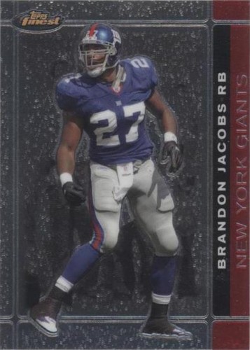 2007 Topps Finest Brandon Jacobs #48