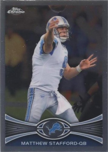 2012 Topps Chrome Matthew Stafford #126
