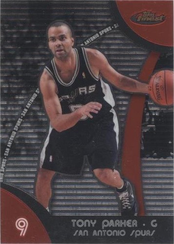 2007-08 Topps Finest - Tony Parker #9