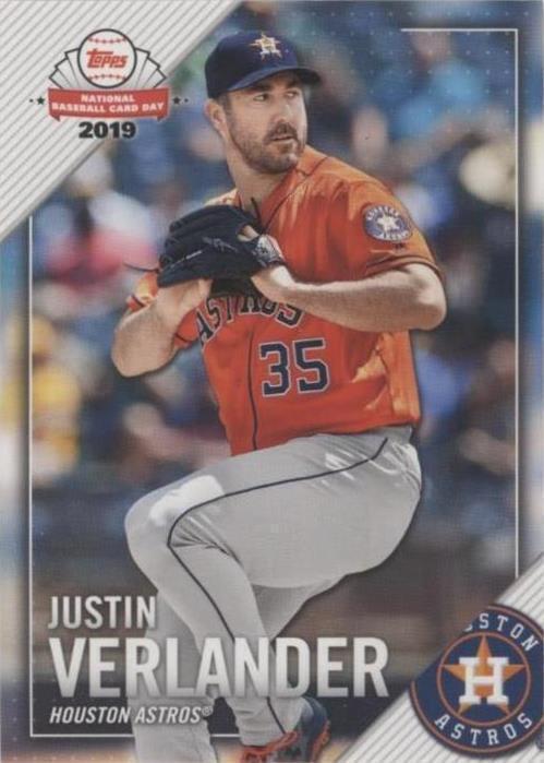 2019 Topps National Baseball Card Day - Justin Verlander #12