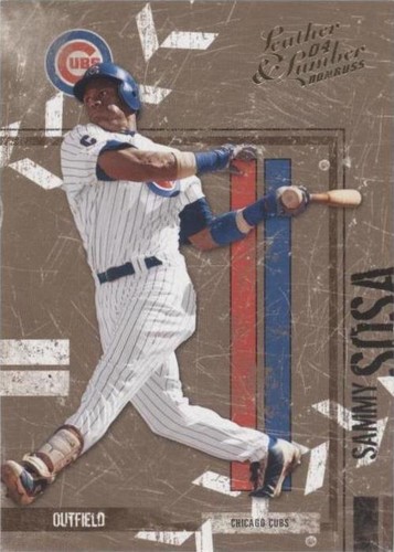 2004 Donruss Leather & Lumber - Sammy Sosa #34