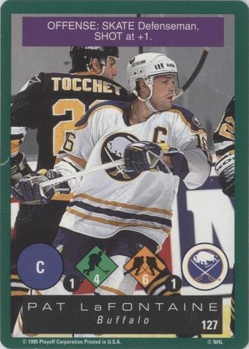 1995-96 Playoff One on One Challenge - Pat LaFontaine #127