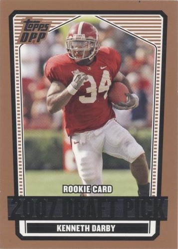 2007 TOPPS FINEST KENNETH DARBY ROOKIE XFRACTOR AUTO #124