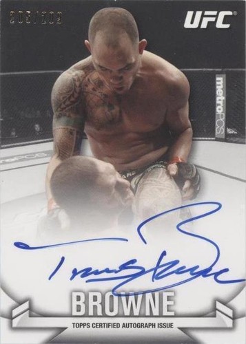 2013 Topps UFC Knockout - Travis Browne #KA-TB