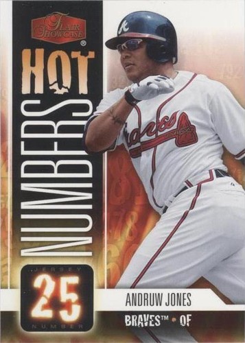 2006 Flair Showcase - Andruw Jones #HN-3