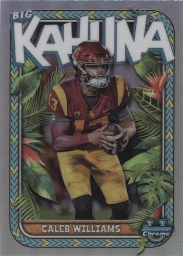 2023 Bowman Caleb Williams Gold Vinyl SuperFractor Auto 1/1