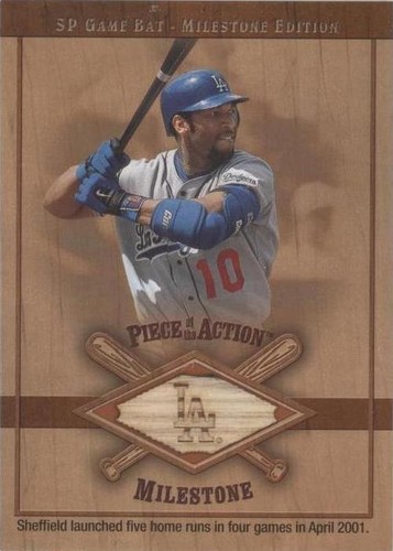 2001 SP Game Bat Edition Milestone - Gary Sheffield #M-GS