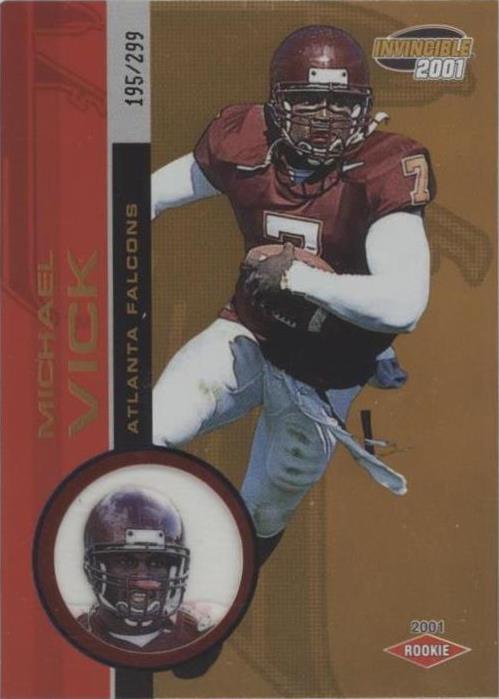 2001 Pacific Invincible Michael Vick #254