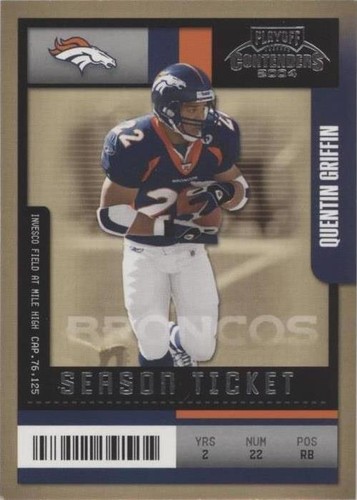 2004 Playoff Contenders Quentin Griffin #33
