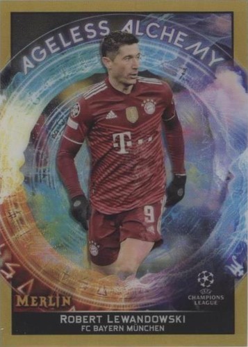 2021-22 Topps Merlin Collection Chrome UCL Robert Lewandowski #AA-10