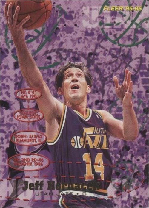 1995-96 Fleer - Jeff Hornacek #186