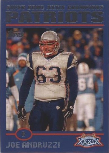 2005 Topps New England Patriots Super Bowl XXXIX Champions Joe Andruzzi #35