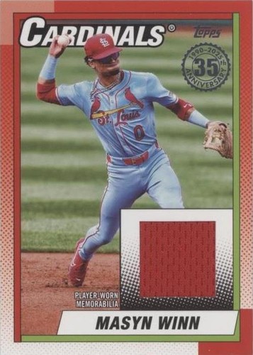 Masyn Winn 2025 Topps Series 1 Blue Rainbow /150 Rookie Cup