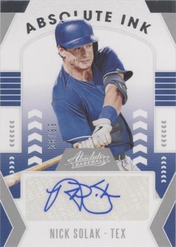 2020 Panini Absolute - Nick Solak #AI-NS
