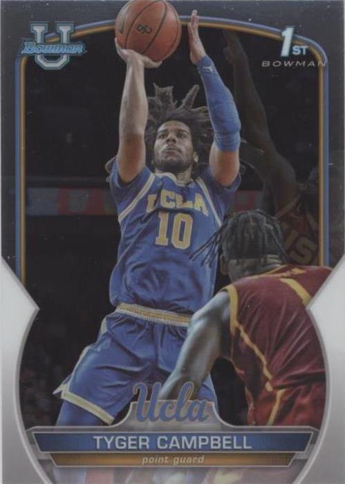 2022-23 Bowman University Chrome - Tyger Campbell #9