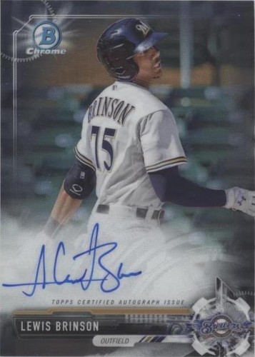 2017 Bowman Chrome - Lewis Brinson #CPA-LB