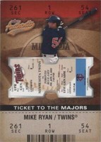 2003 Fleer Authentix - Mike Ryan #A-169