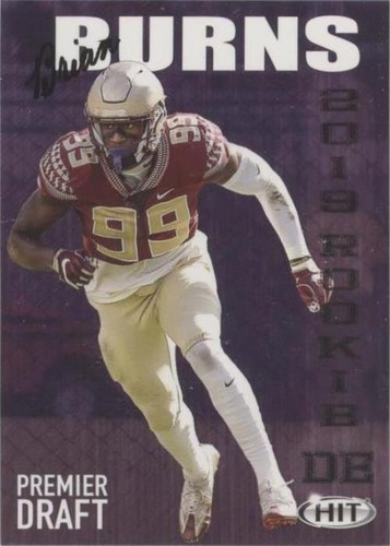 2019 Sage Hit Premier Draft Brian Burns #102