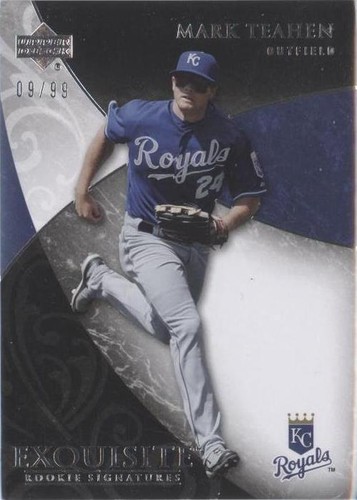 2007 Upper Deck Exquisite Rookie Signatures - Mark Teahen #63