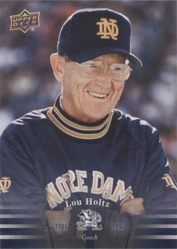 2013 Upper Deck University of Notre Dame Lou Holtz #39