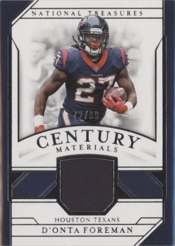 2018 Panini National Treasures D'onta Foreman #CM-DF