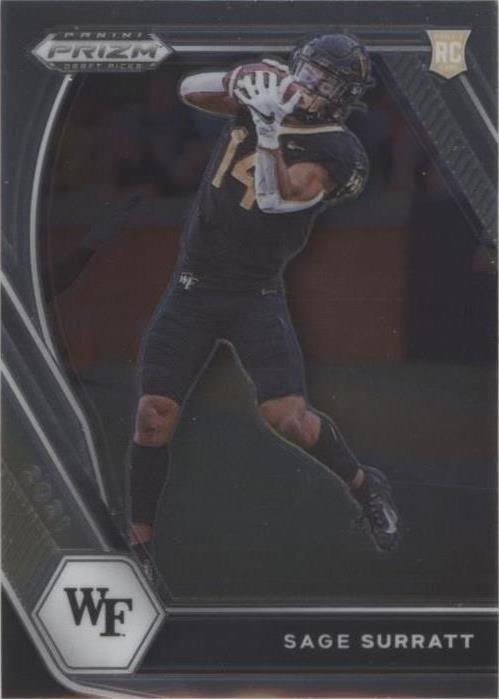 2021 Panini Prizm Draft Picks Sage Surratt #134