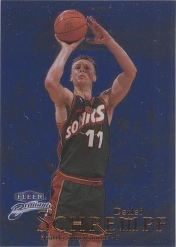 1998-99 Fleer Brilliants - Detlef Schrempf #98B