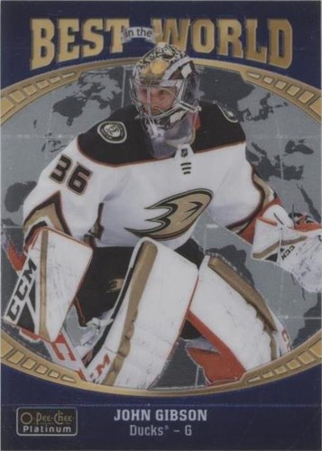 2019-20 O-Pee-Chee Platinum - John Gibson #BW-1