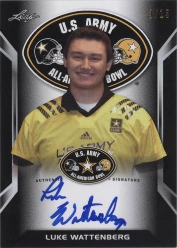 2016 Leaf U.S. Army All-American Bowl Luke Wattenberg #ATA-LW1