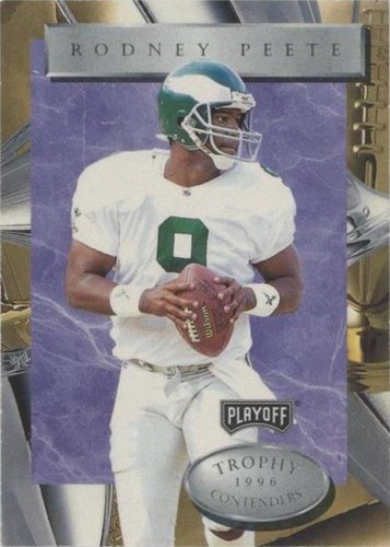 1996 Playoff Trophy Contenders Rodney Peete #36