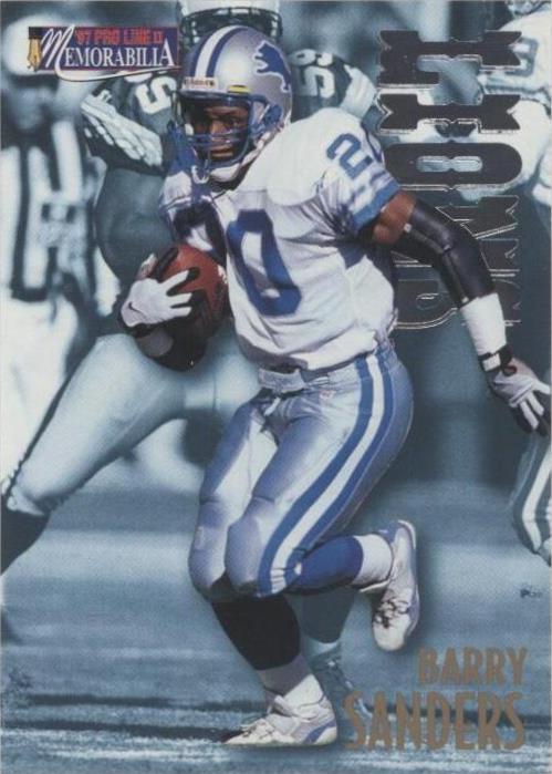 1997 Pro Line II Memorabilia Barry Sanders #MEM15
