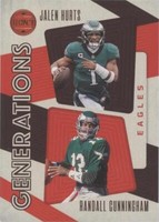 2023 Panini Legacy Jalen Hurts Randall Cunningham #GEN-6