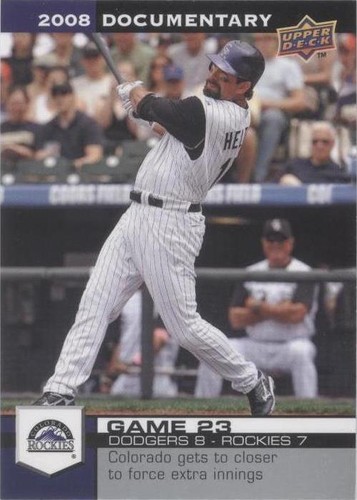 2008 Upper Deck Documentary - Todd Helton #693