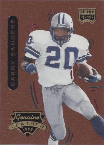 1996 Playoff Contenders Leather Barry Sanders #20
