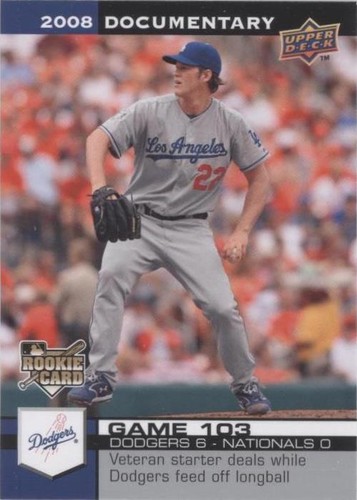 2008 Upper Deck Documentary - Clayton Kershaw #3045