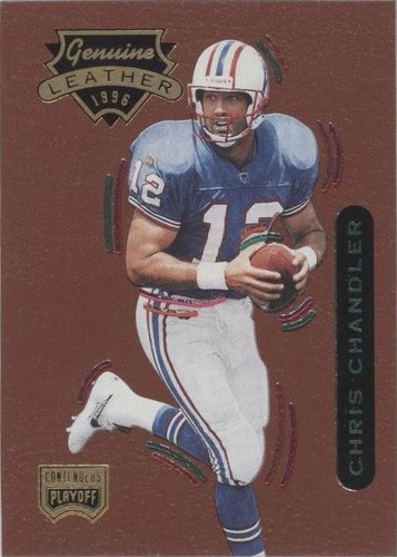 1996 Playoff Contenders Leather Chris Chandler #100