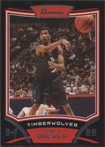 2008-09 Bowman Draft Picks & Stars - Corey Brewer #17