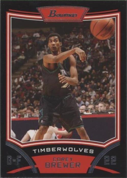 2008-09 Bowman Draft Picks & Stars - Corey Brewer #17
