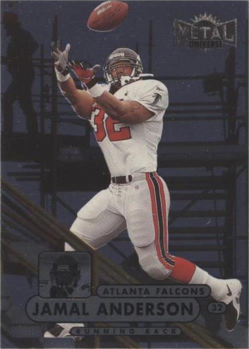 1998 Metal Universe Jamal Anderson #24