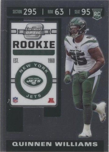 2019 Panini Contenders Optic Quinnen Williams #91