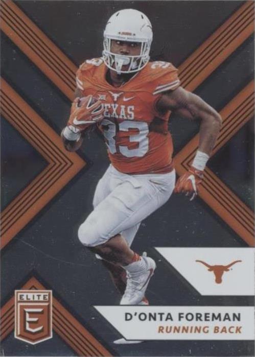 2018 Panini Elite Draft Picks D'onta Foreman #36