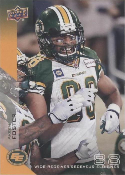 2014 Upper Deck CFL Akeem Foster #32